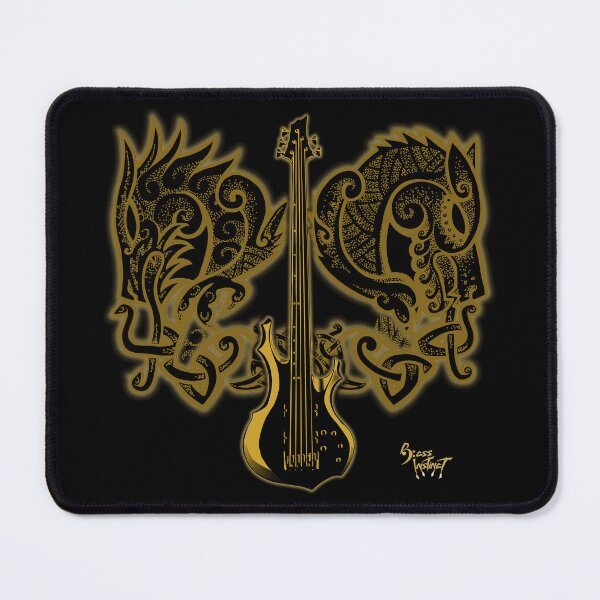 Item preview, Dragon & Wolf Golden Bass designed and sold by BassInstinct.