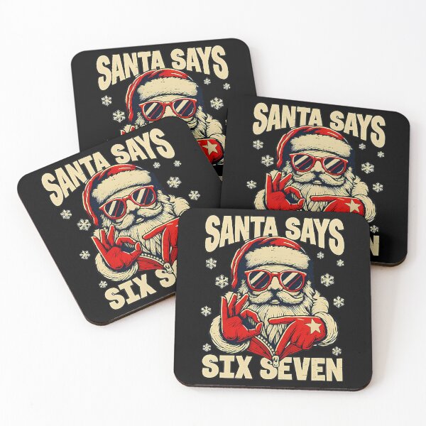 Item preview, Holiday Bruh Says Santa Six Claus Seven Retro Santa Happy designed and sold by ChadnoSmith.