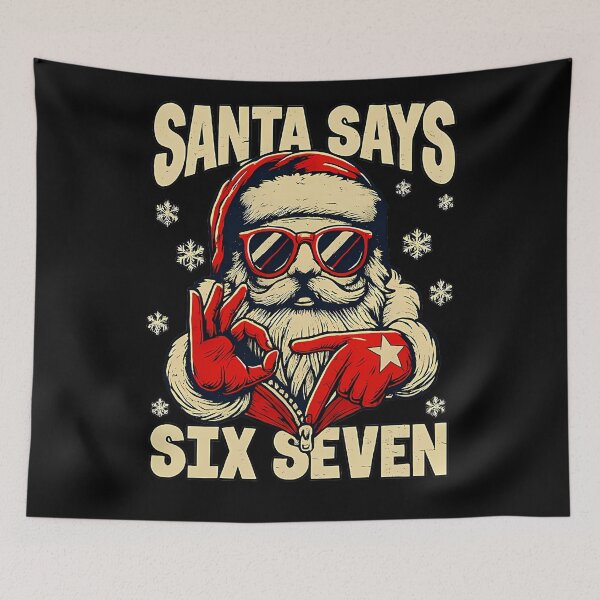 Item preview, Holiday Bruh Says Santa Six Claus Seven Retro Santa Happy designed and sold by ChadnoSmith.