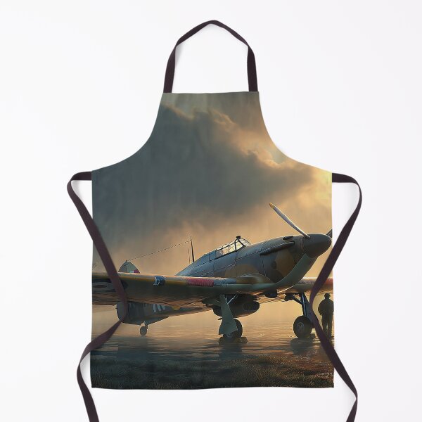 Item preview, Hawker Hurricane In the Hangar Area on a Foggy Airfield designed and sold by Skyframe Aviation.