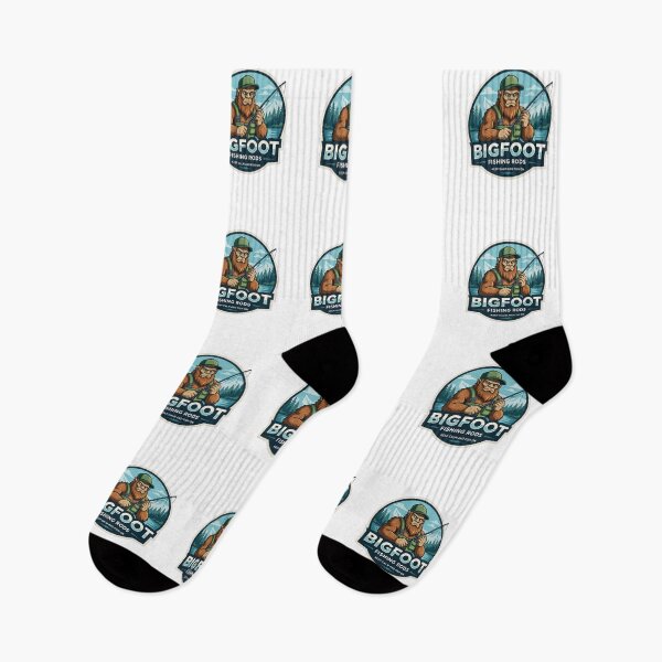 Artikelvorschau, Bigfoot-Ruten: Ruhe bewahren und weiterangeln entworfen und verkauft von Bigfoot T-Shirt Co..