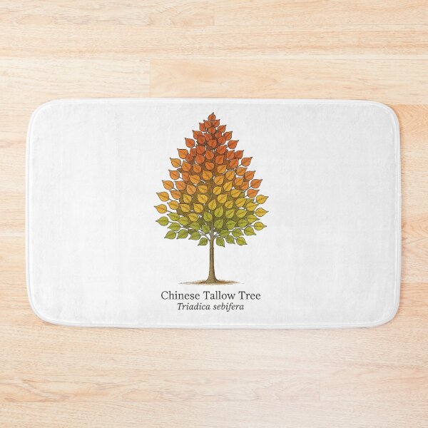 Item preview, Chinese Tallow Tree – Autumn Gradient Botanical Illustration designed and sold by BloomKind.