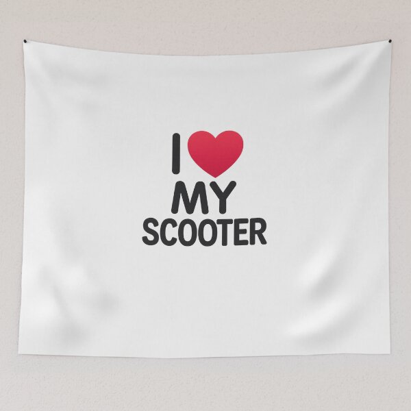 Item preview, I Love My Scooter – Retro Scooter Rider Quote designed and sold by Fleetwood1994.