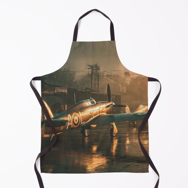 Item preview, Royal Air Force Hurricane During Engine Inspection at Dawn designed and sold by Skyframe Aviation.