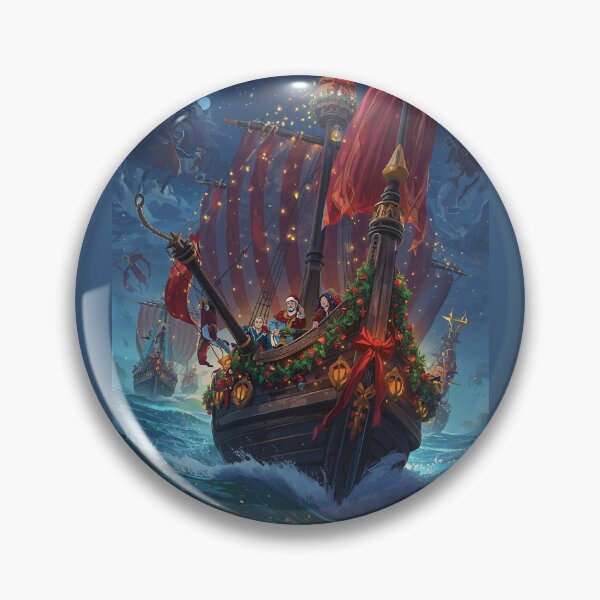 Item preview, Christmas Longship Fleet – Viking Santa Sleigh Ship designed and sold by Mythic Tide.