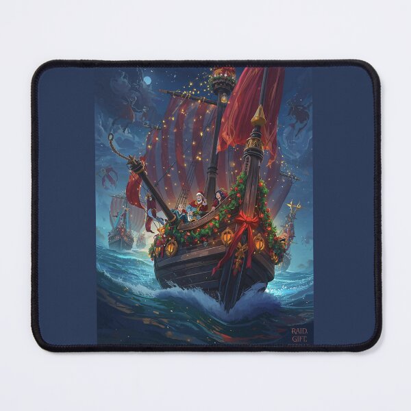 Item preview, Christmas Longship Fleet – Viking Santa Sleigh Ship designed and sold by Mythic Tide.