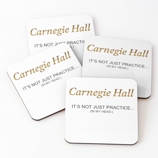 Item preview, Funny Piano T-Shirt - 'It's a Carnegie Hall Rehearsal' - Luxury Aspiration Humour, Musician Gift designed and sold by INWESTOR88.