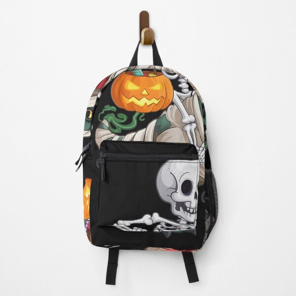 Item preview, Skeleton Riding Mummy Dinosaur T rex Halloween Funny Pumpkin designed and sold by GaryBellcvbnb.