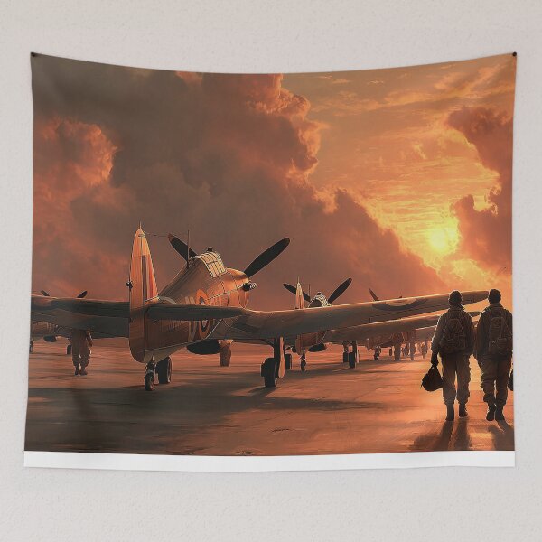 Item preview, Hurricane Aircraft During Refuelling Operations on the Grass Airstrip designed and sold by Skyframe Aviation.