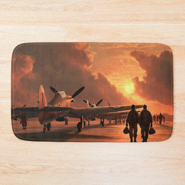 Item preview, Hurricane Aircraft During Refuelling Operations on the Grass Airstrip designed and sold by Skyframe Aviation.