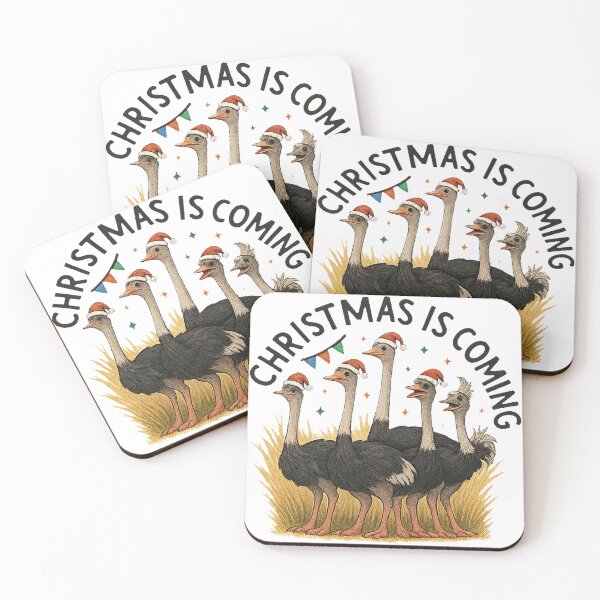 Item preview, Christmas Ostrich designed and sold by erkinmaddison.