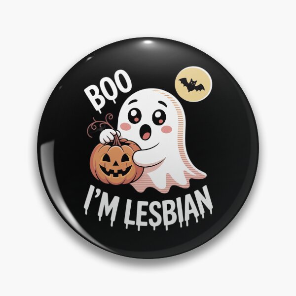 Item preview, LGBT Gay Halloween Costumes Ghost Boo I'm Lesbian Flag designed and sold by RuthGAArt.
