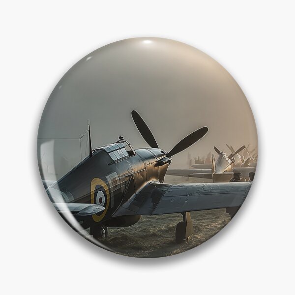 Item preview, RAF Hurricane In Wartime in Early Morning Mist designed and sold by Skyframe Aviation.