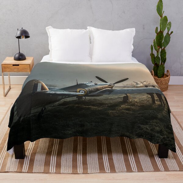 Item preview, RAF Hurricane In Wartime in Early Morning Mist designed and sold by Skyframe Aviation.