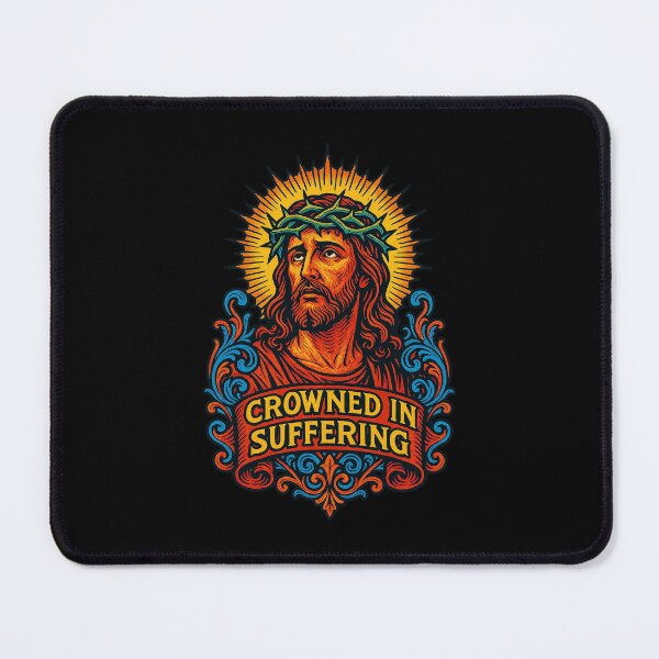 Item preview, Vibrant Crown of Thorns Icon – Spiritual Pop-Art Illustration designed and sold by The Devil's Bargain.