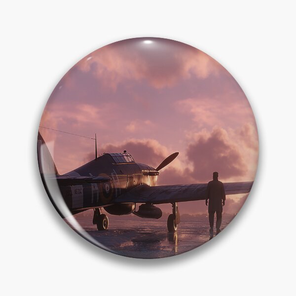 Item preview, British Hurricane Aircraft With Mechanics Working in Cold Conditions designed and sold by Skyframe Aviation.