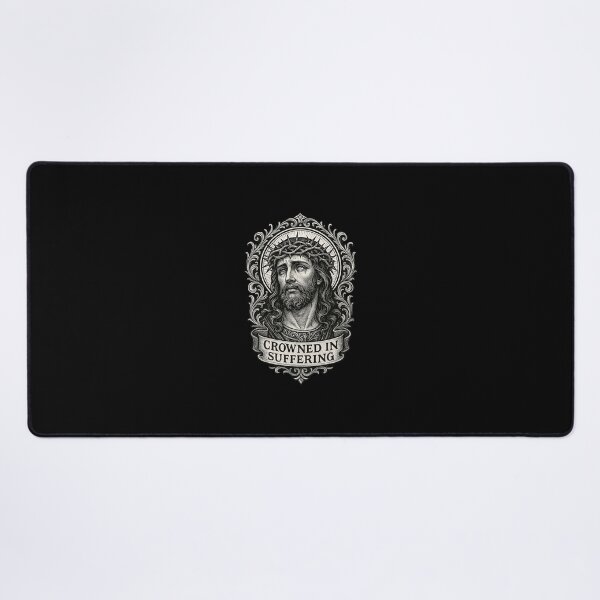 Item preview, Sacred Crown of Thorns Engraving – Spiritual Suffering Illustration designed and sold by The Devil's Bargain.