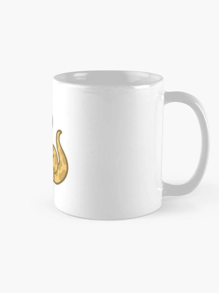 Thumbnail 3 of 6, Coffee Mug, Cute Python Snake2 Sticker designed and sold by MochiZoo.