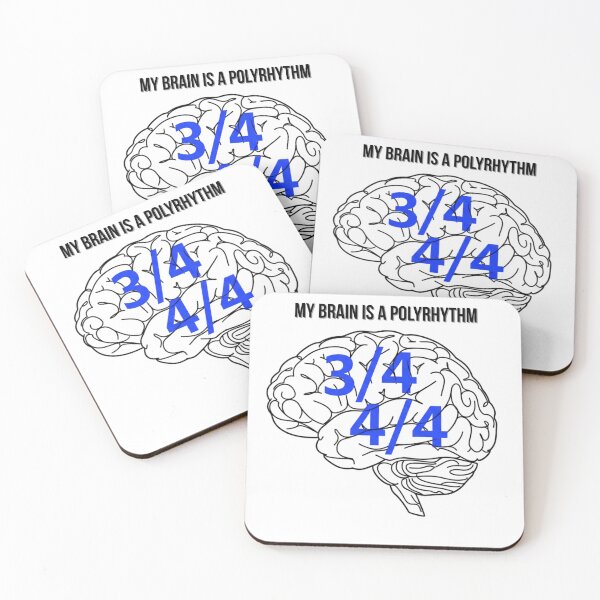 Item preview, Funny Music T-Shirt - 'My Brain is a Polyrhythm' - Advanced Music Theory Humour, Musician Gift designed and sold by INWESTOR88.