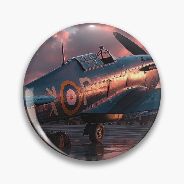 Item preview, Hawker Hurricane Being Prepared for Flight on a Windy Morning designed and sold by Skyframe Aviation.
