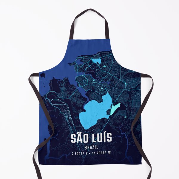 Item preview, São Luís Midnight City Map designed and sold by HomeLivingCo.