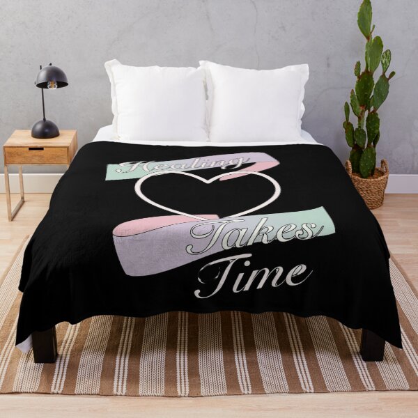 Item preview, Healing Takes Time – Emotional Wellness Affirmation Tee designed and sold by EcoArtTees.