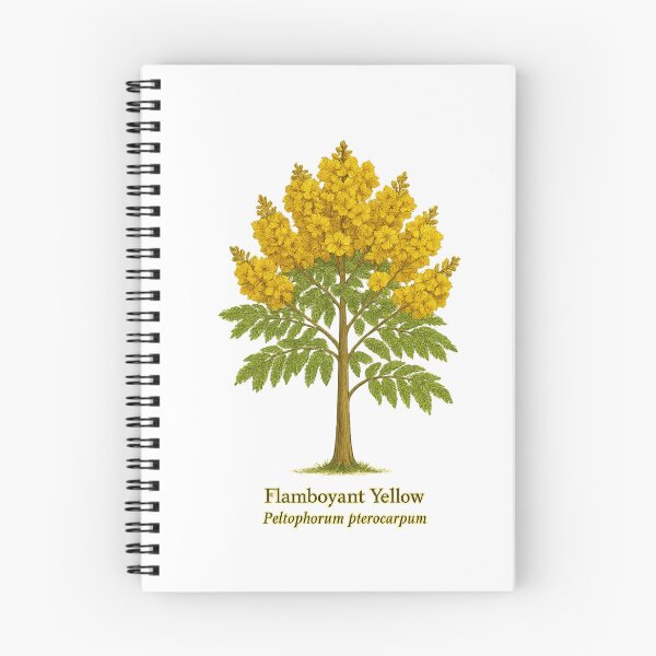 Item preview, Flamboyant Yellow – Peltophorum pterocarpum Botanical Illustration designed and sold by BloomKind.