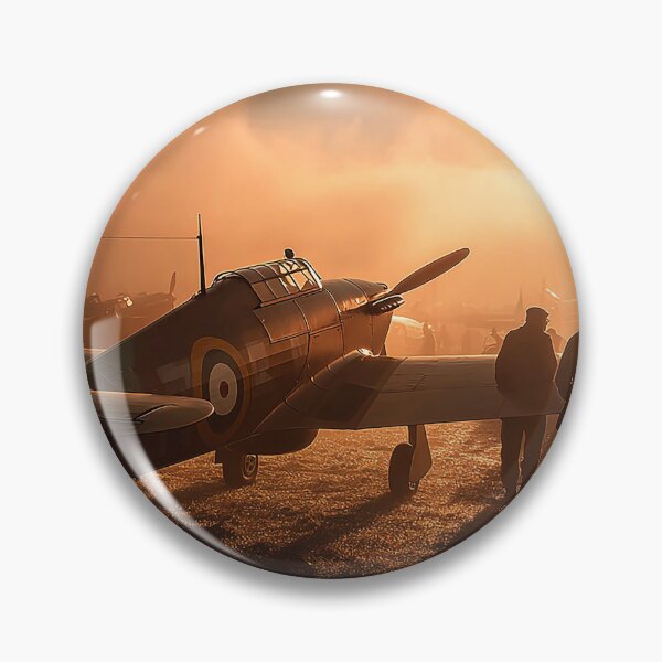 Item preview, Fighter Hurricane On the Edge of the Runway in Low Light designed and sold by Skyframe Aviation.