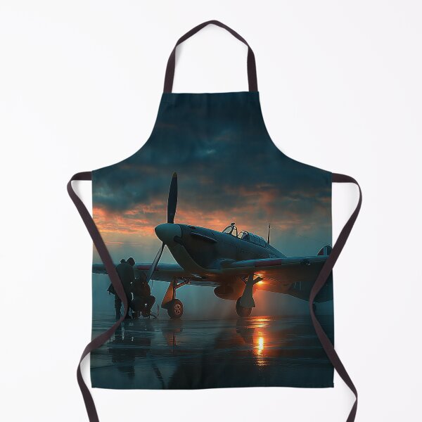 Item preview, Fighter Hurricane Receiving Refuelling Support in Evening Glow designed and sold by Skyframe Aviation.