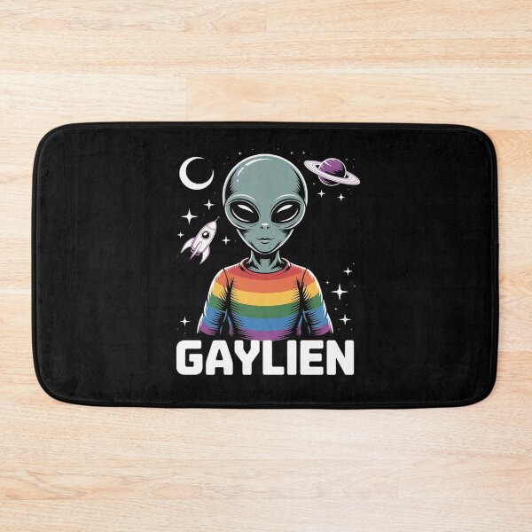 Item preview, Gaylien Alien Outer Space UFO LGBTQ Gay Lesbian Awareness designed and sold by RuthGAArt.