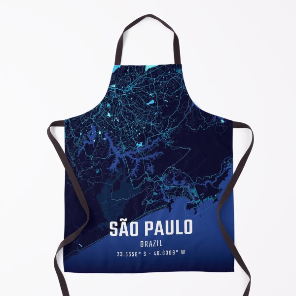 Item preview, São Paulo Midnight City Map designed and sold by HomeLivingCo.