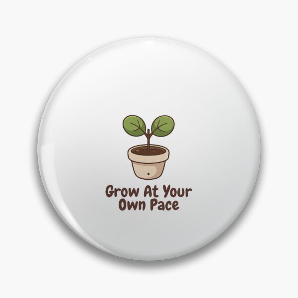Item preview, Grow At Your Own Pace – Botanical Eco Motivational Tee designed and sold by EcoArtTees.