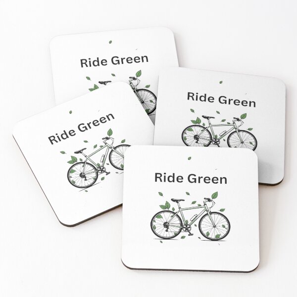 Item preview, Ride Green – Eco Cycling Minimalist Shirt designed and sold by EcoArtTees.