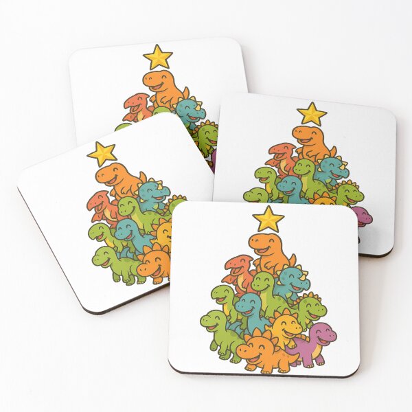 Item preview, Dinosaur Christmas Tree Kids Holiday Design Dino designed and sold by ShapedUp.