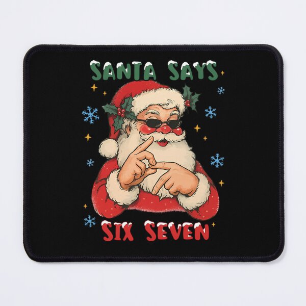 Item preview, Six Says Happy Holiday Seven Retro Santa Bruh Claus Santa designed and sold by ChadnoSmith.