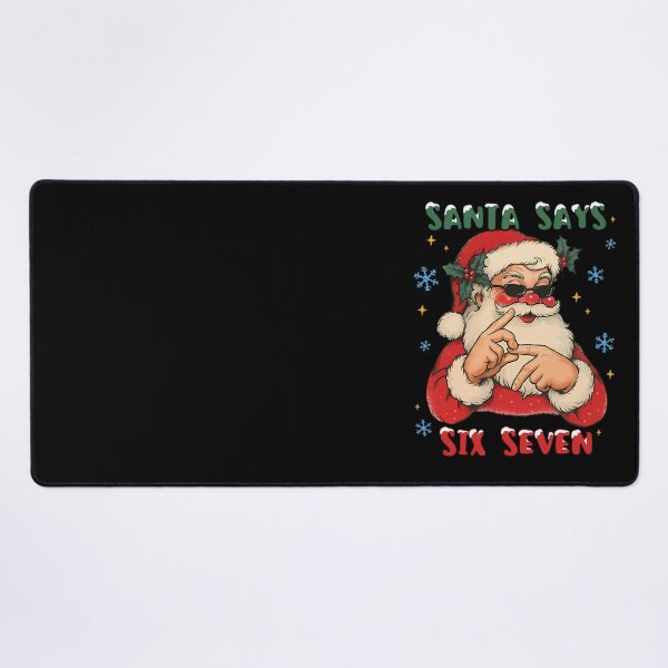 Item preview, Six Says Happy Holiday Seven Retro Santa Bruh Claus Santa designed and sold by ChadnoSmith.