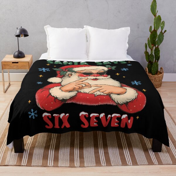 Item preview, Six Says Happy Holiday Seven Retro Santa Bruh Claus Santa designed and sold by ChadnoSmith.