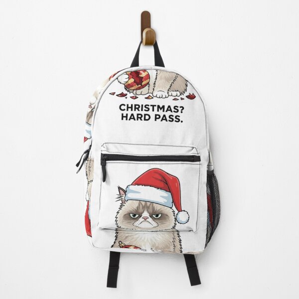 Item preview, Grumpy Cat Christmas T-Shirt: Christmas Hard Pass Sarcastic Holiday Humor Tee. Funny Cat designed and sold by ZyxDes.