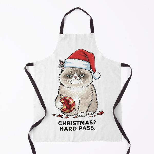 Item preview, Grumpy Cat Christmas T-Shirt: Christmas Hard Pass Sarcastic Holiday Humor Tee. Funny Cat designed and sold by ZyxDes.