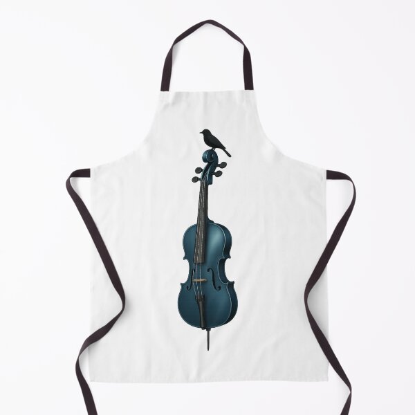 Item preview, Electric Cello Illustration Blue Instrument Art designed and sold by WhispersWear.