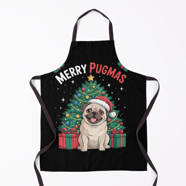 Item preview, Womens Merry Pugmas Christmas Dog Santa Pug Santa Hat designed and sold by KonstanKoraner.