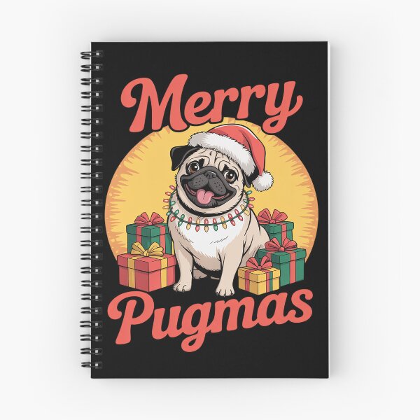 Item preview, Womens Merry Pugmas Christmas Dog Santa Pug Santa Presents  designed and sold by KonstanKoraner.