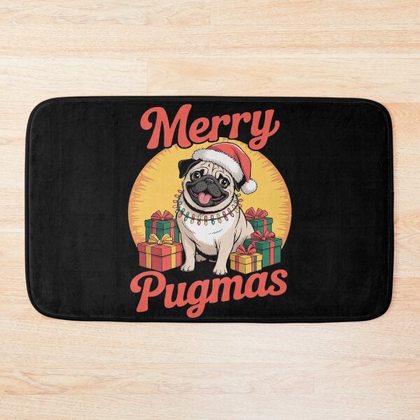 Item preview, Womens Merry Pugmas Christmas Dog Santa Pug Santa Presents  designed and sold by KonstanKoraner.
