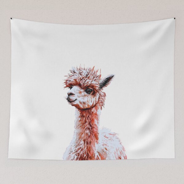 Item preview, A funny blanket with a cute pink llama designed and sold by AlinaMalina24.