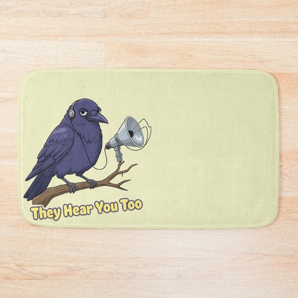 Item preview, Surveillance Crow with Listening Gear Sticker designed and sold by YuliaHulia.