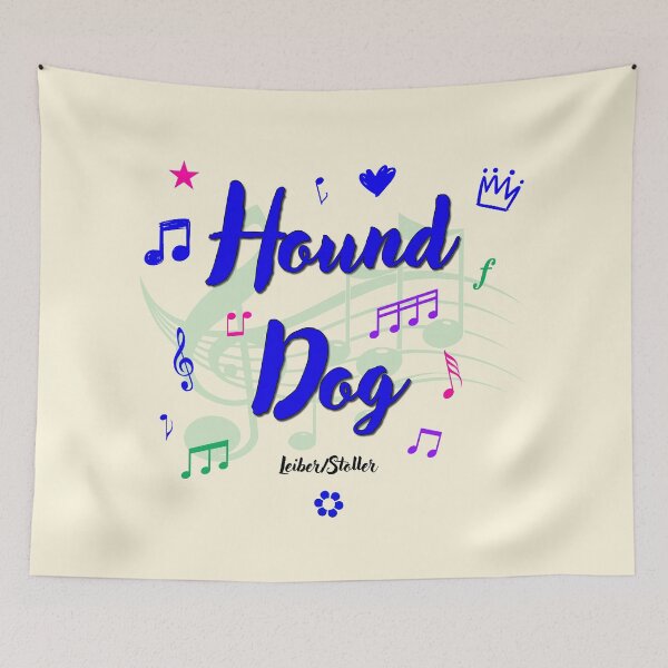 Item preview, Hound Dog Popular Song Title designed and sold by CharlottePlaceArt.