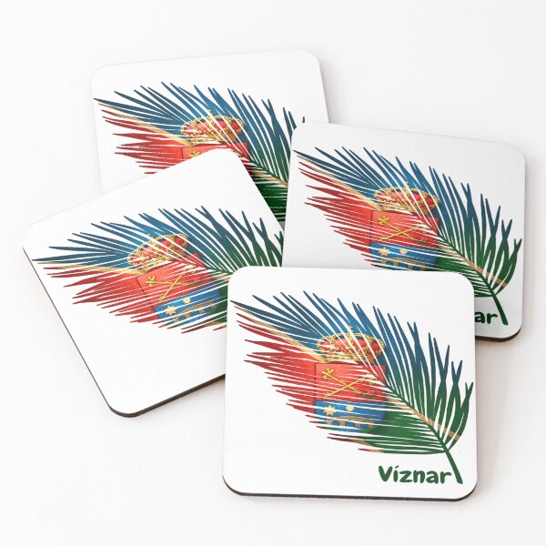 Item preview, Abstract Flag of Víznar – Feather Shape Design designed and sold by ArteJorge48.