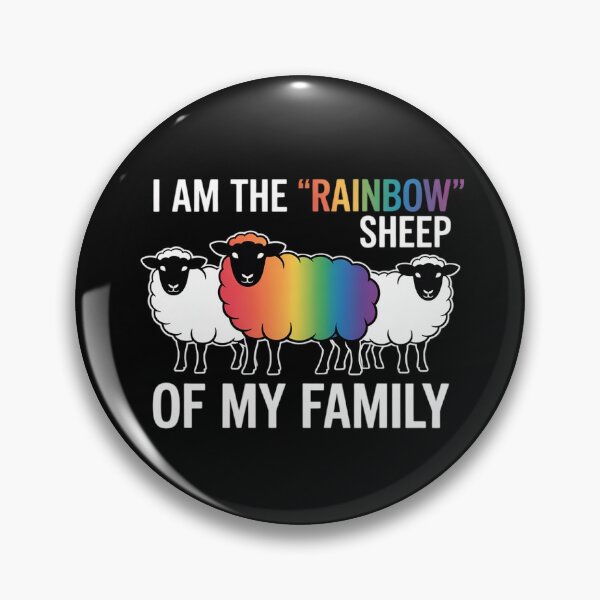 Item preview, I Am Rainbow Sheep Of My Family LGBT Gay Lesbian Pride designed and sold by RuthGAArt.