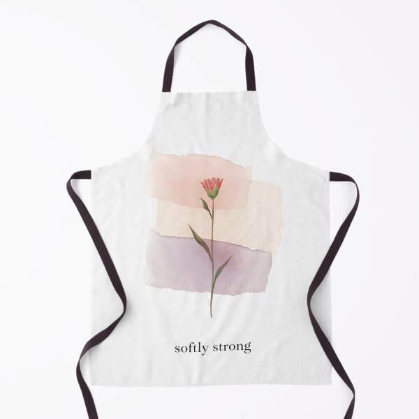 Item preview, Softly Strong, floral Aesthetic Empowering Quote Sticker designed and sold by Moodune.