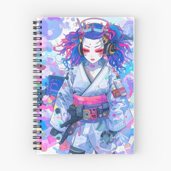 Item preview, Cyberpunk Geisha | Japanese Tech Fusion Y2K Art designed and sold by babiteay2kshop.